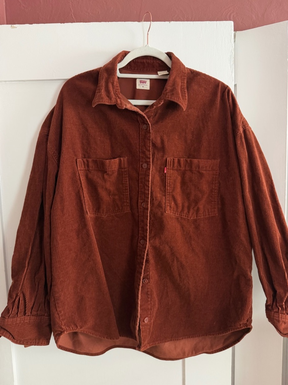 Levi's Burnt Orange Corduroy Shirt Jacket